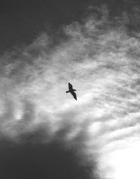 Low angle view of cloudy sky