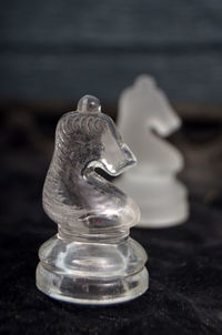 Close-up of chess pieces