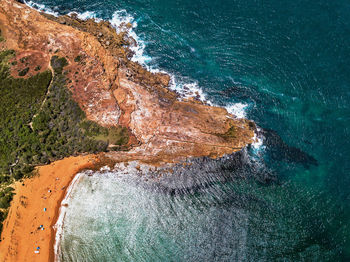 Aerial view of sea