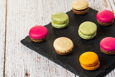 Close-up of cupcakes on table