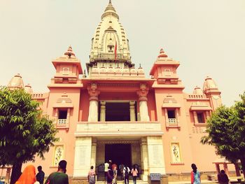 Group of people in front of building