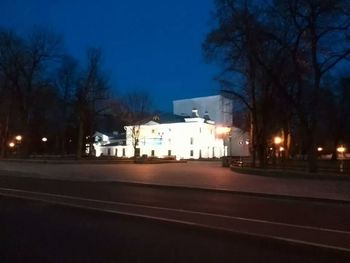 City street at night