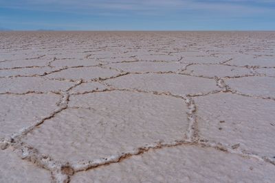 Scenic view of land against sky