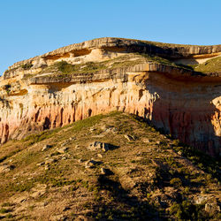 Rock formations against sky