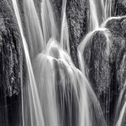 Scenic view of waterfall