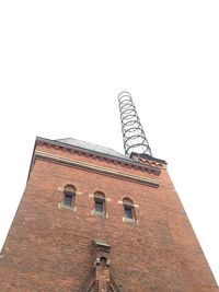 Low angle view of built structure against clear sky