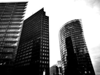 Low angle view of skyscrapers