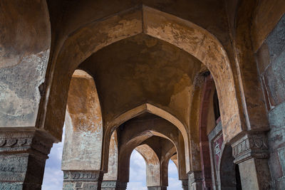 Low angle view of old building