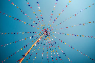 Low angle view of blue sky