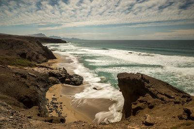 Scenic view of sea against sky