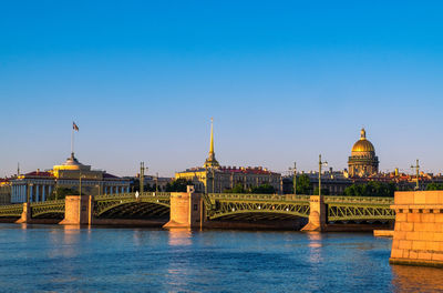  view of the palace bridge, the admiralty and st. isaac's cathedral