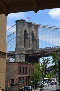 Low angle view of buildings against sky