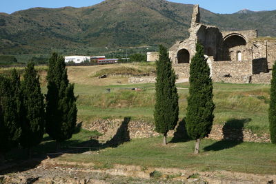 View of old ruin building