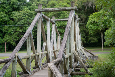 Old bridge made on wood
