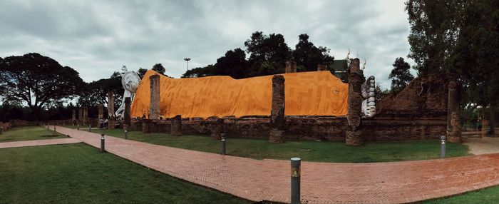 Panoramic view of park against sky