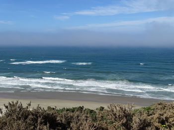 Scenic view of sea against sky