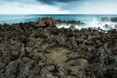 Scenic view of sea against sky