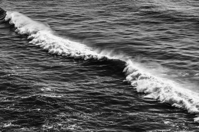 High angle view of sea