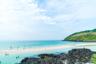 Scenic view of sea against sky