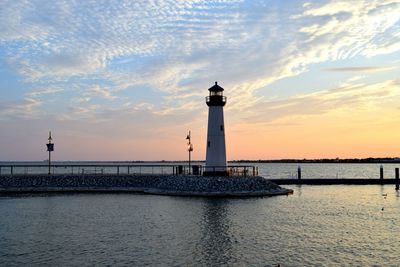 Lighthouse at sunset