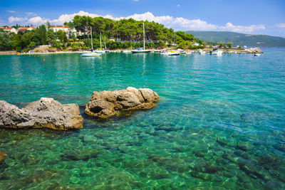 Scenic view of sea against sky