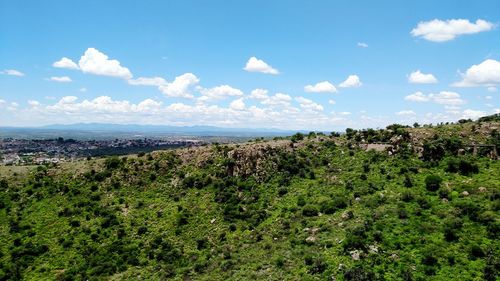 Scenic view of landscape against sky