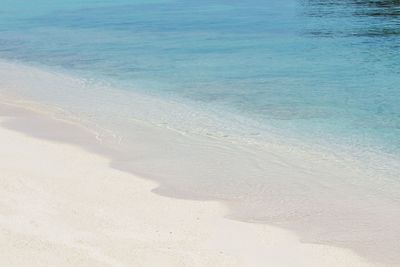 High angle view of beach