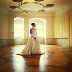 Woman standing on floor