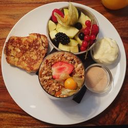 Close-up of food in plate