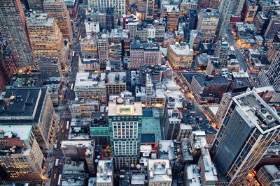 Aerial view of city