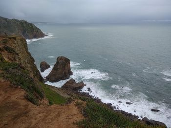 Scenic view of sea against sky