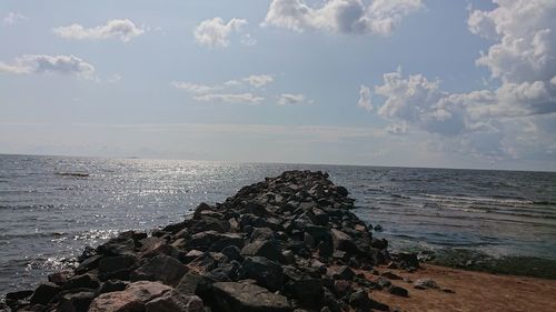 Scenic view of sea against sky