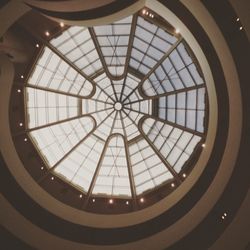 Low angle view of skylight