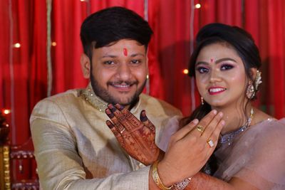 Portrait of a smiling young couple