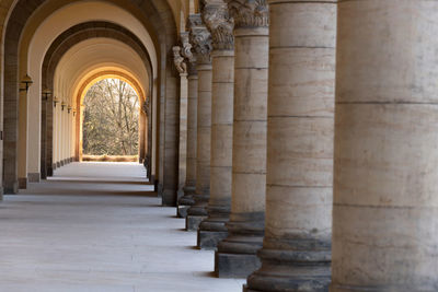 Corridor of historical building