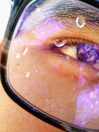 Close up of woman's eye