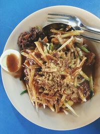 Close-up of food in plate