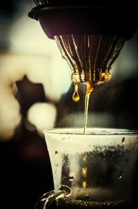 Close-up of drink on table