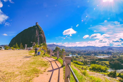 Panoramic view of beach against sky