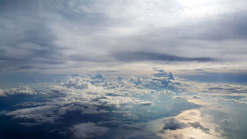 Aerial view of cloudscape