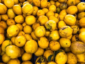 Full frame shot of fruits for sale in market