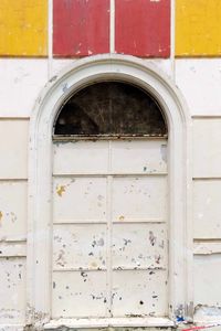 Close-up of door