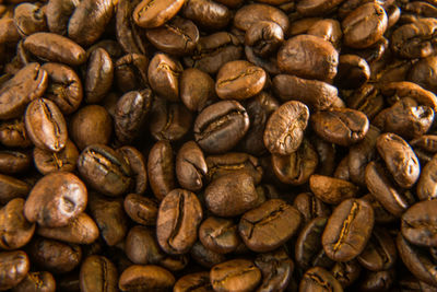 Full frame shot of coffee beans