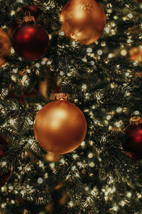 Close-up of christmas decorations