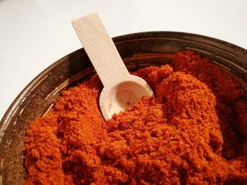 Close-up of food on white background