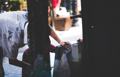 People standing in store