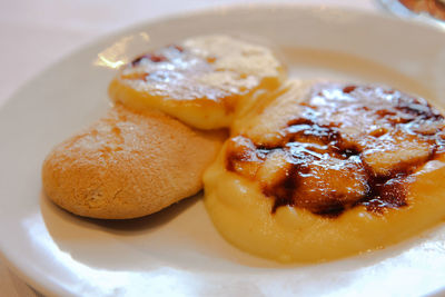 Close-up of dessert in plate