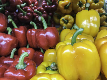 Full frame shot of bell peppers