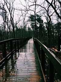 Footbridge over river