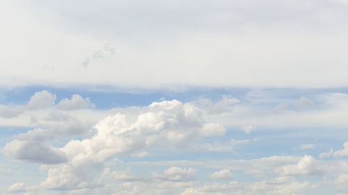 Low angle view of clouds in sky